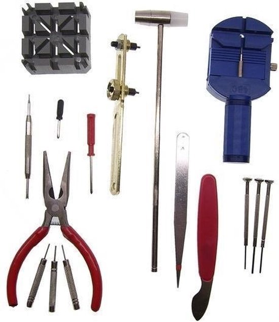 16 delig Horloge gereedschap set watch tool kit | bol.com