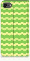 Stand Case iPhone SE (2020/2022) 8 | 7 Hoesje Waves Green