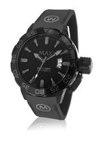 Max Scuba 5 MAX695 Horloge - Siliconen band - Ø 44 mm - Zwart
