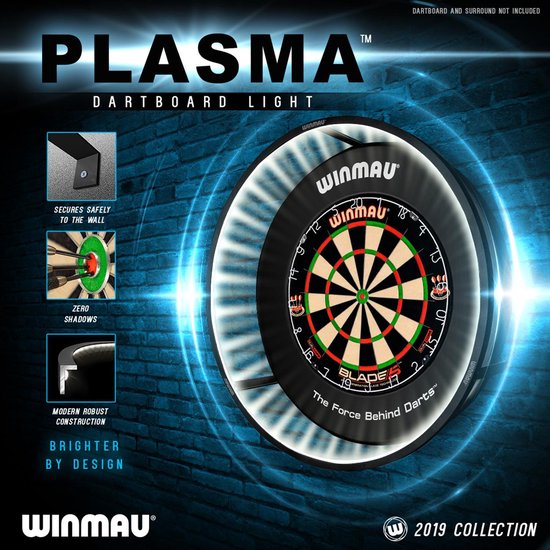 Winmau PDC Cible de fléchettes Surround – Bleu