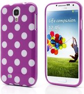 Dots silicone hoesje Samsung Galaxy S4 wit