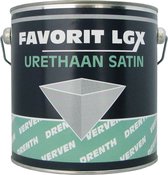 Drenth Favorit LGX Urethaan Satin Ral 9005 Gitzwart Zwart - 2,5 liter- Lakverf - Dekkend - Binnen en buiten - Zijdeglans -