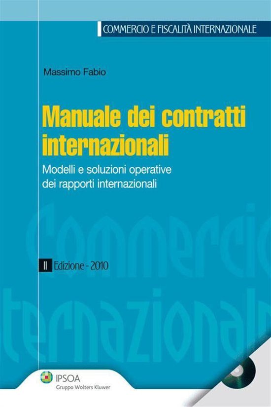 Manuale dei contratti internazionali - cover