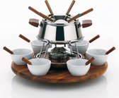Fondueset Carrousel Armata, RVS / Hout - Kela