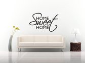 Muursticker - Home Sweet Home - 58x88 - Zwart