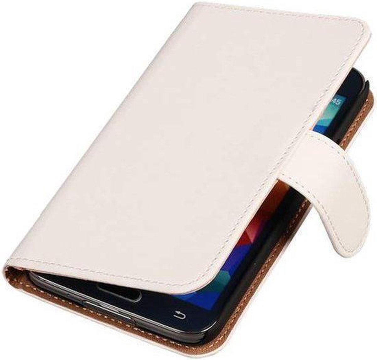 Effen Wit Samsung Galaxy S3 Neo Hoesjes Book/Wallet Case/Cover
