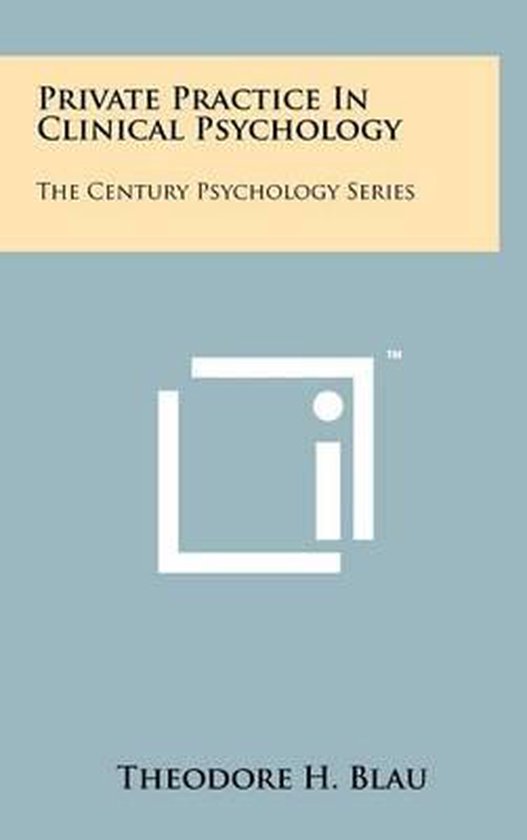 Private Practice in Clinical Psychology - cover