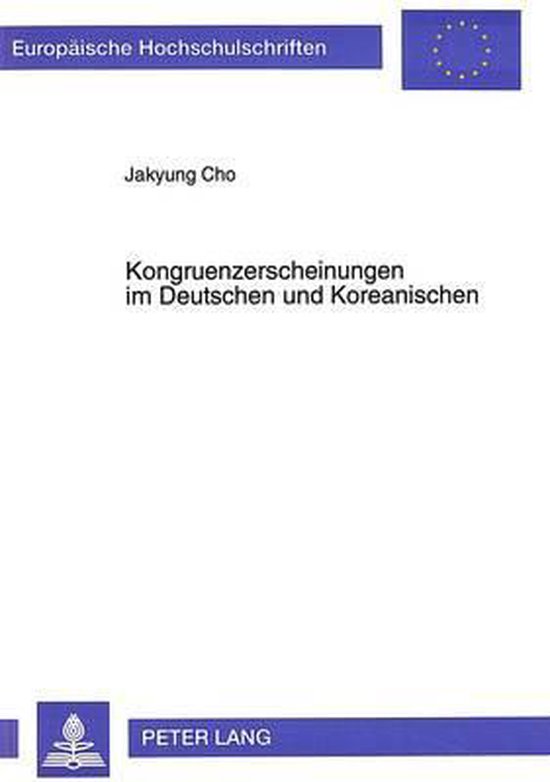Kongruenzerscheinungen Im Deutschen Und Koreanischen - cover