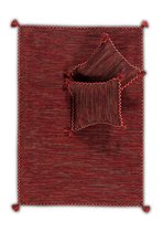 OSTA Medina – Vloerkleed – Tapijt – geweven – wol – eco – duurzaam - modern - boho - Rood - 200x290