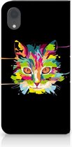 Hoesje Geschikt voor iPhone XR met magneetsluiting Cat Color