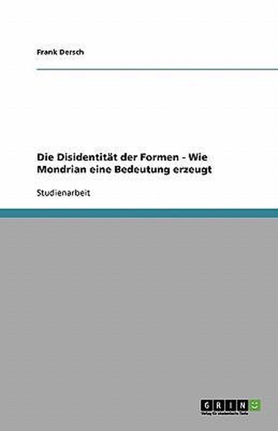 Foto: Die disidentitat der formen wie mondrian eine bedeutung erzeugt