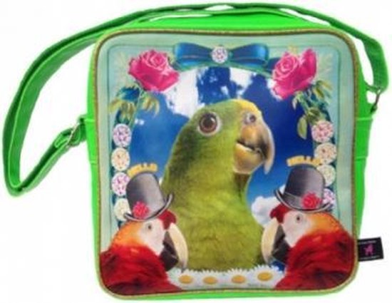 pack moordenaar paling Kunstboer tas squarebag Papegaai "parrot" | bol.com