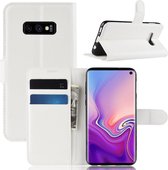 Book Case - Samsung Galaxy S10e Hoesje - Wit