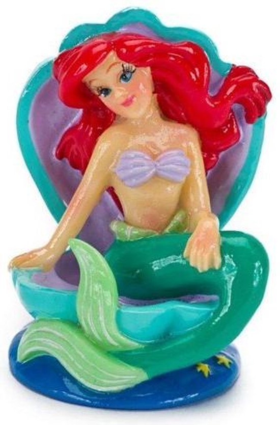 Ornament Kleine Zeemeermin Ariel Op Schelpentroon SMALL 4X4X5 CM