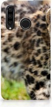 Huawei P30 Lite Uniek Standcase Hoesje Baby Luipaard