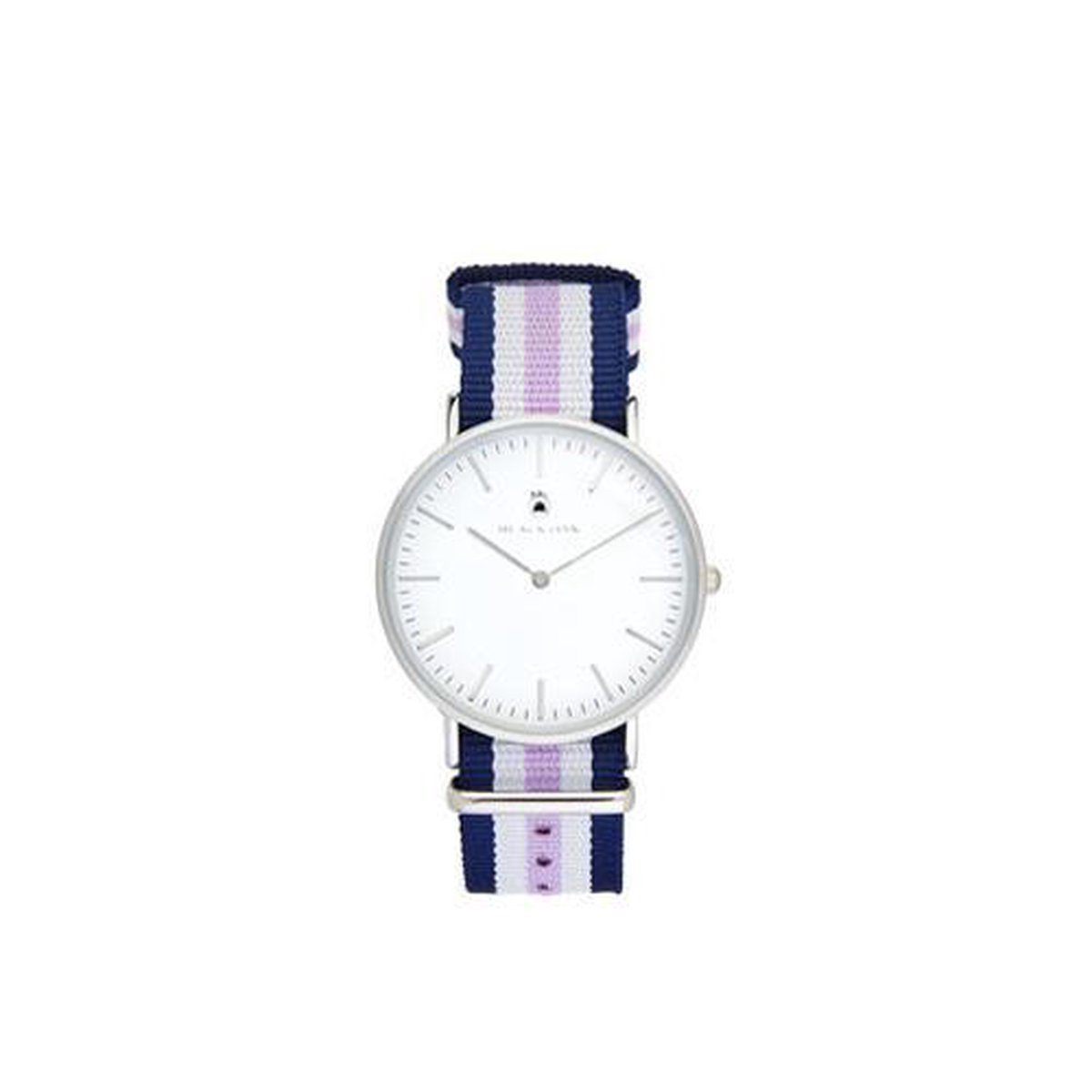 Black Oak Velutino blue white purple 40 mm horloge