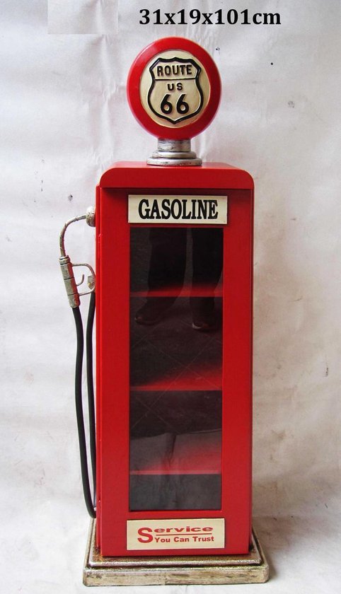 Vitrine armoire murale pompe à essence pompe à essence vintage Route 66 |  bol