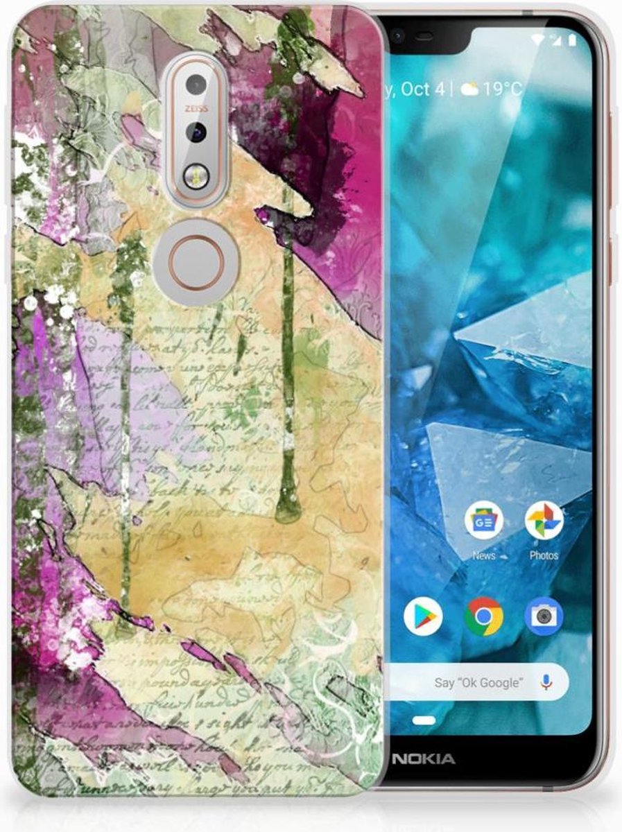 Hoesje maken Nokia 7.1 Letter Painting