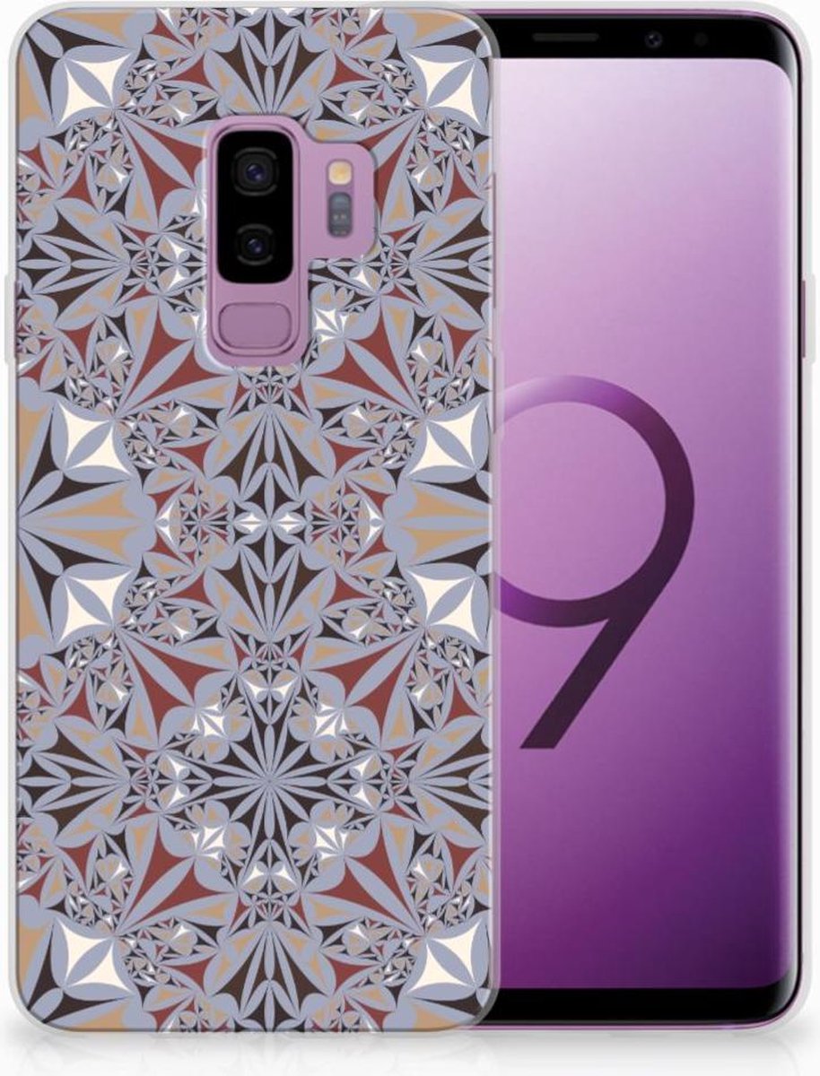 Samsung Galaxy S9 Plus TPU Siliconen Hoesje Flower Tiles