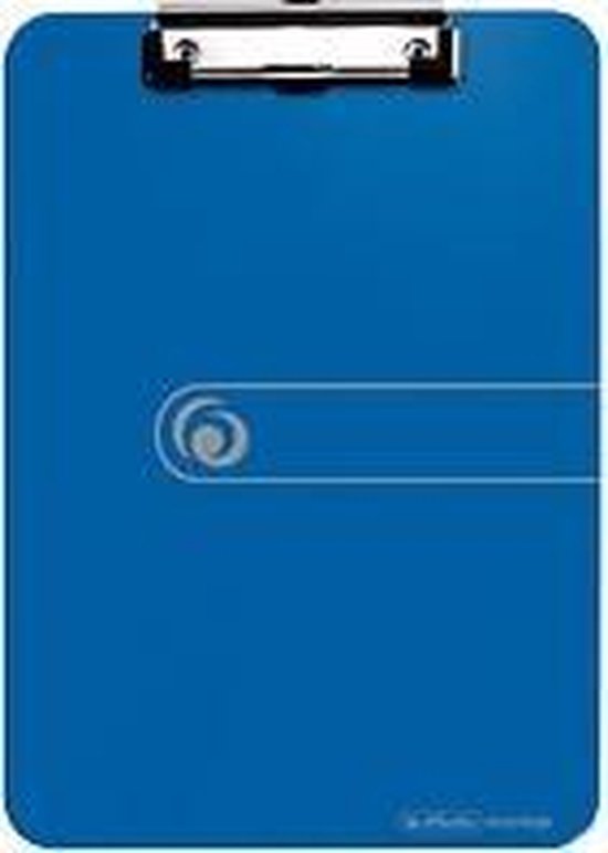 Porte-bloc A5 Plastique Bleu Pliable – Conférencier Avec Rabat, Poche Intérieure Et Attache Stylo