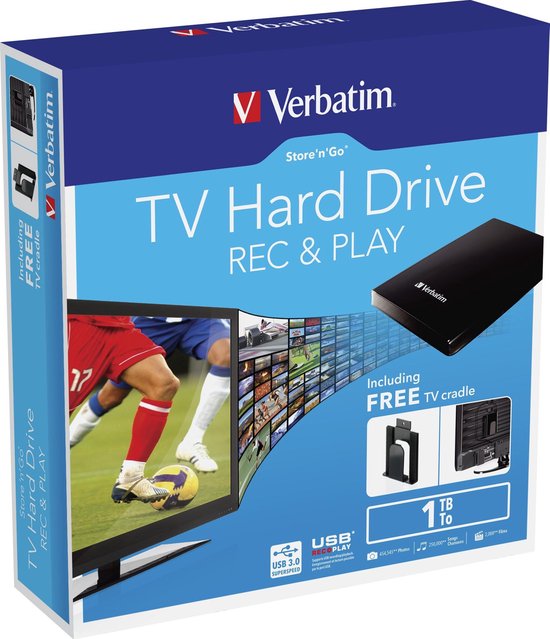 Verbatim Store 'n' Go TV externe harde schijf 1000 GB Zwart | bol.com