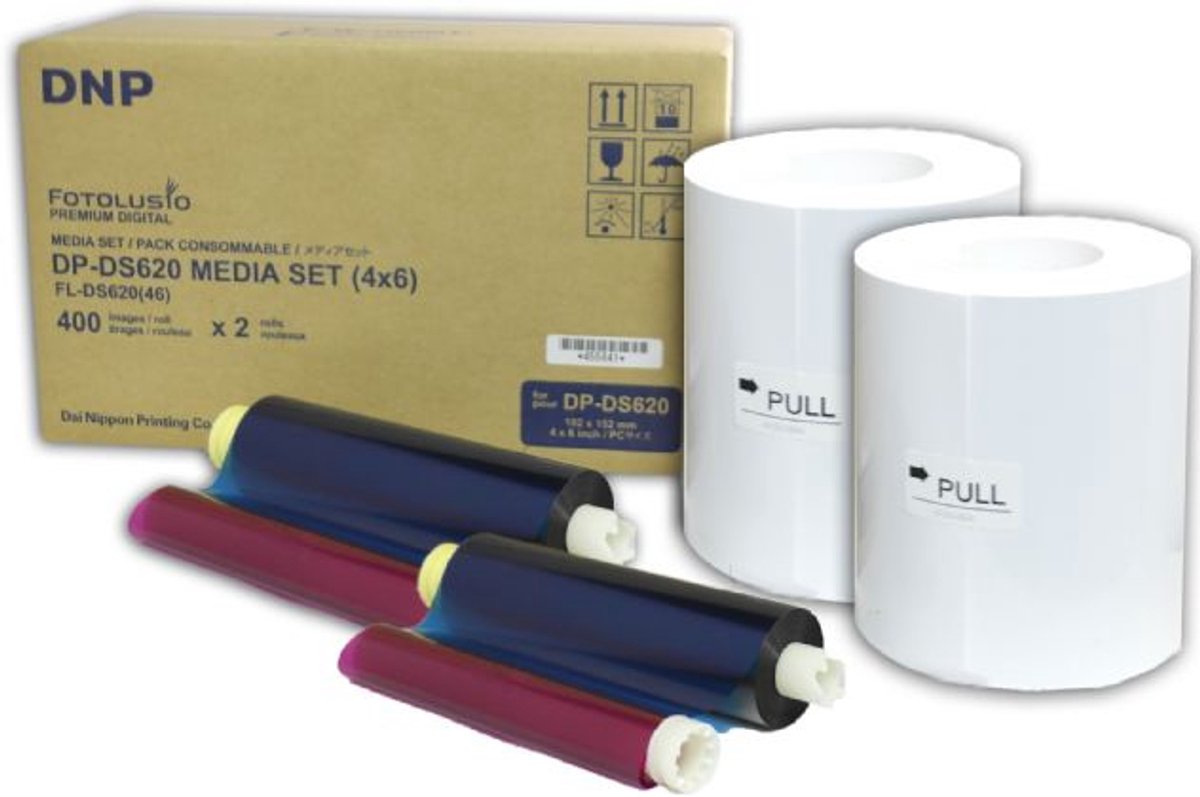 DNP Papier DM46620 2 Rol à 400 St. 10x15 voor DS620
