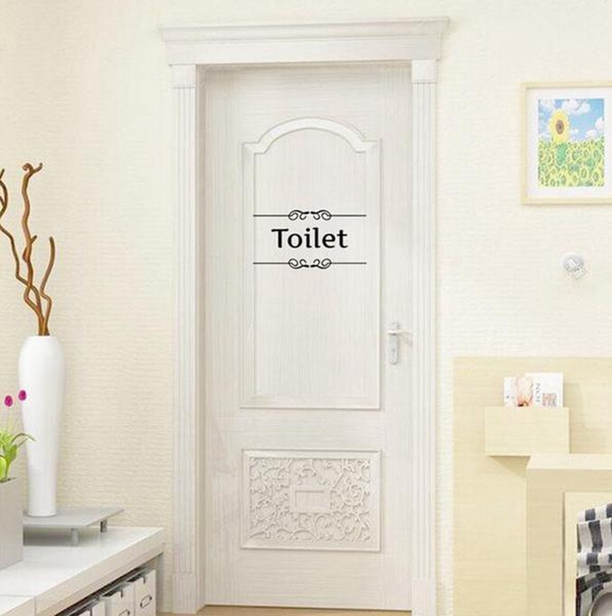 Toilet Sticker Vintage Wc Sticker Quote Muur En Deur Sticker Bol toilet-sticker-vintage-wc-sticker-quote-muur-en-deur-sticker-bol