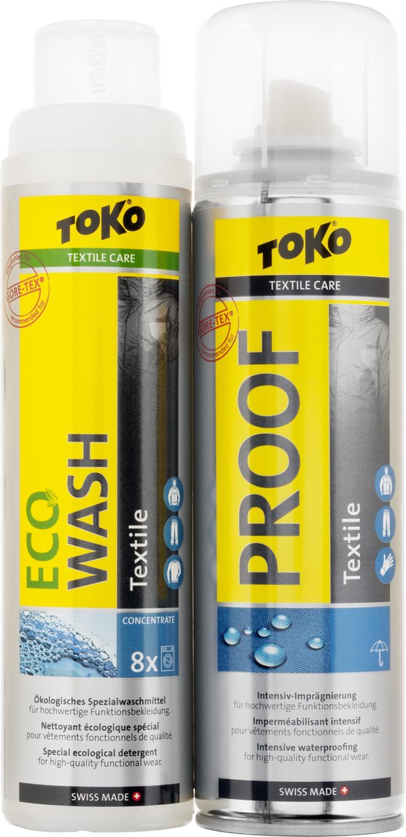 Toko Textile Proof 250ml+eco Textile Wash 250ml Reiniger Wit