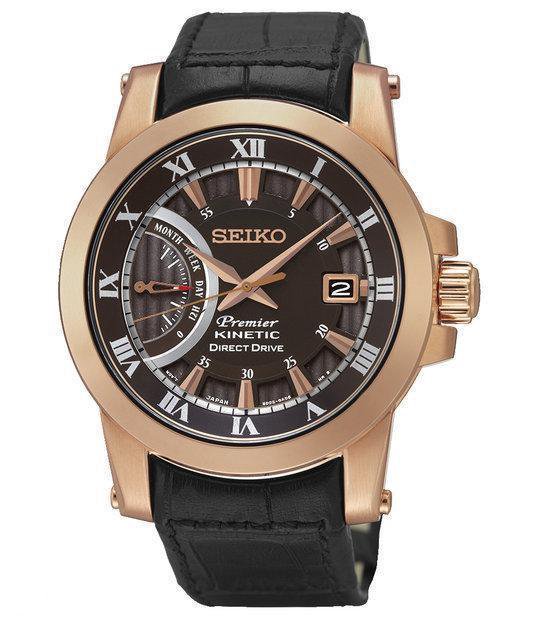 Seiko SRG016P1 - Horloge - 41.5 mm - Zwart - Kinetic uurwerk | bol.com