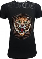 Mezier Stretch Slim Fit T-Shirt - Zwart - L