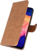 Bookstyle Wallet Case Hoesje voor Samsung Galaxy A10 Bruin