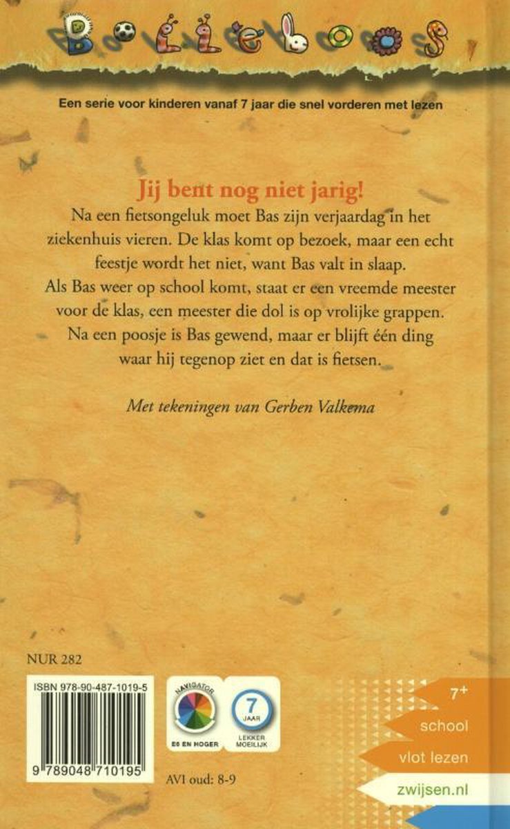 Jij bent nog niet jarig - back cover