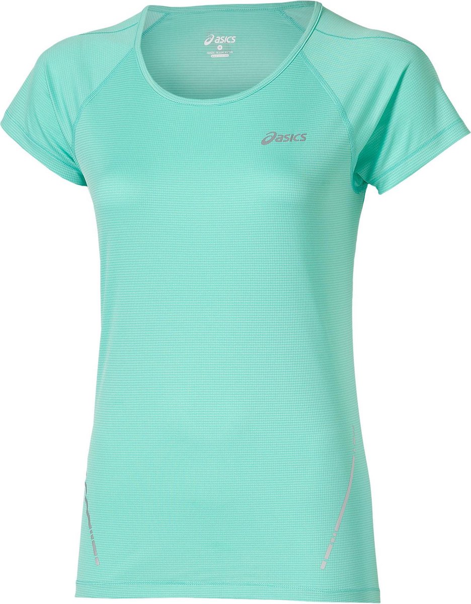 Asics SS Running T shirt Dames Sportshirt Maat S Vrouwen groen bol