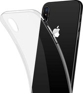 Apple iPhone X / 10  - Smooth -Siliconen Transparant Hoesje Gel Soft TPU Case Backcover + Tempered Glass Screenprotector 2,5D 9H (Gehard Glas) - 360 graden protectie - Underdog Tech