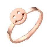 Cilla Jewels edelstaal ring Smiley Rose-16mm