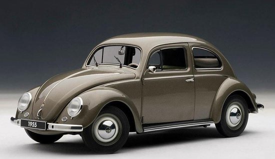Volkswagen Beetle 1200 Limousine 1955 1:18 AUTOart Grijs 79777 | bol