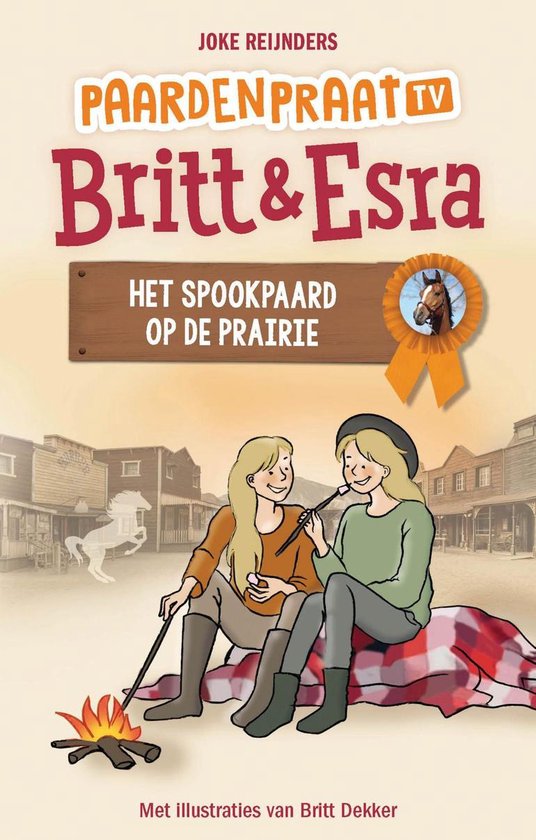 Paardenpraat tv Britt & Esra 8 - Het spookpaard op de prairi ... - cover
