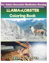 LLAMA+LOBSTER Coloring book for Adults Relaxation Meditation Blessing