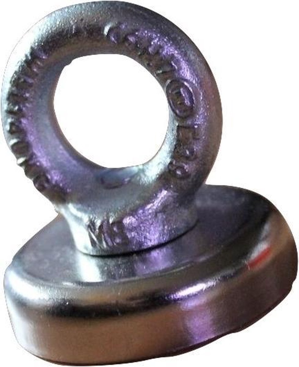Neodymium Vismagneet 85 kg trekkracht | Een klassieker | Nu met gratis touw | Sterke magneetvissen magneet, geschikt voor jong en oud!