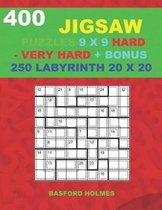 400 JIGSAW puzzles 9 x 9 HARD - VERY HARD + BONUS 250 LABYRINTH 20 x 20