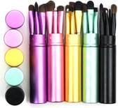 Make-up kwasten paars - 5 stuks - Cosmetica kwasten – 12,5CM