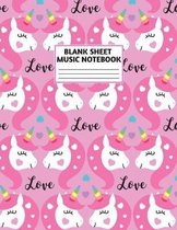 Blank Sheet Music Notebook