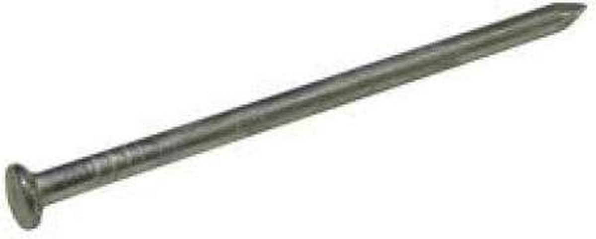 Draadnagel platkop blank 2.0x40mm.lang. platkop. blank staal.350 gram spijkers. Homefix.