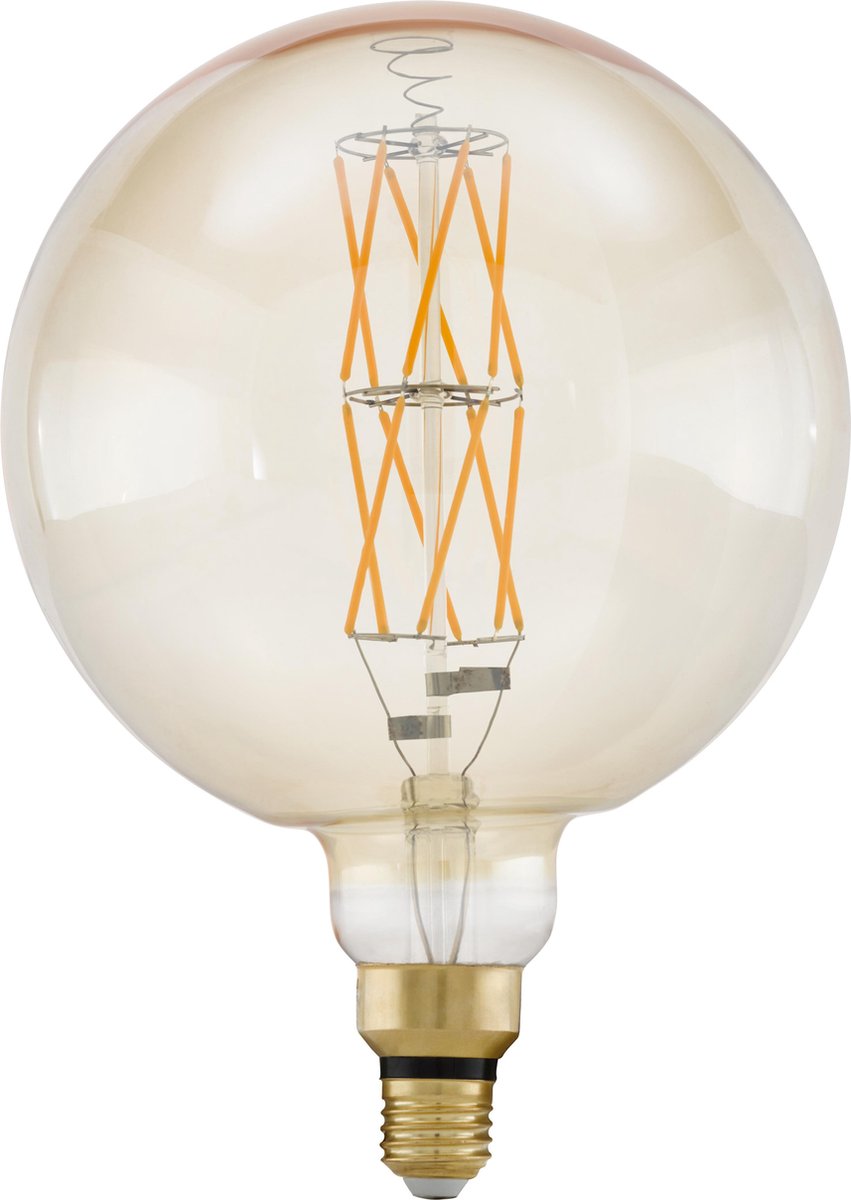 EGLO XXL LED Lamp - E27 - Ø 20 cm - Dimbaar - 8W - 2100K - Amber | bol.com