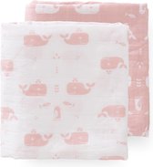 Fresk inbakerdoeken Whale Mellow Rose 70x60 cm set van 2