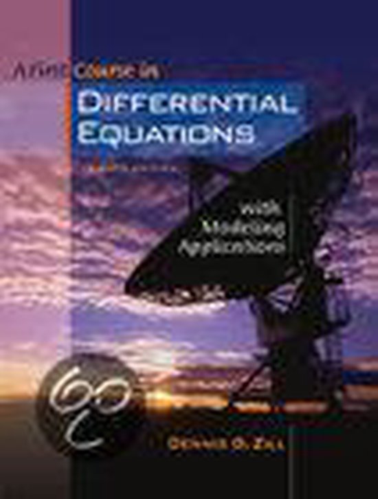 A First Course In Differential Equations With Modeling Applications