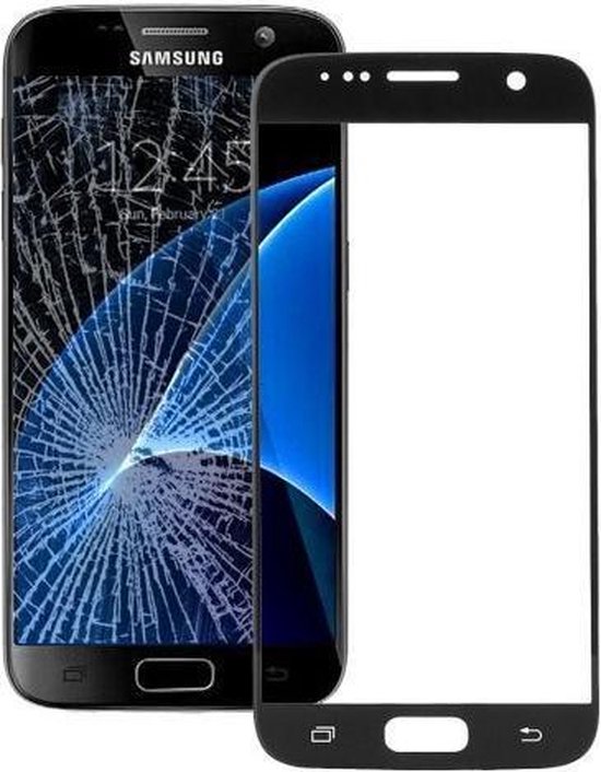 Fauteuil textuur Dubbelzinnigheid Front glas / scherm / glasplaat voor Samsung Galaxy S7 Zwart reparatie  onderdeel G930 | bol.com