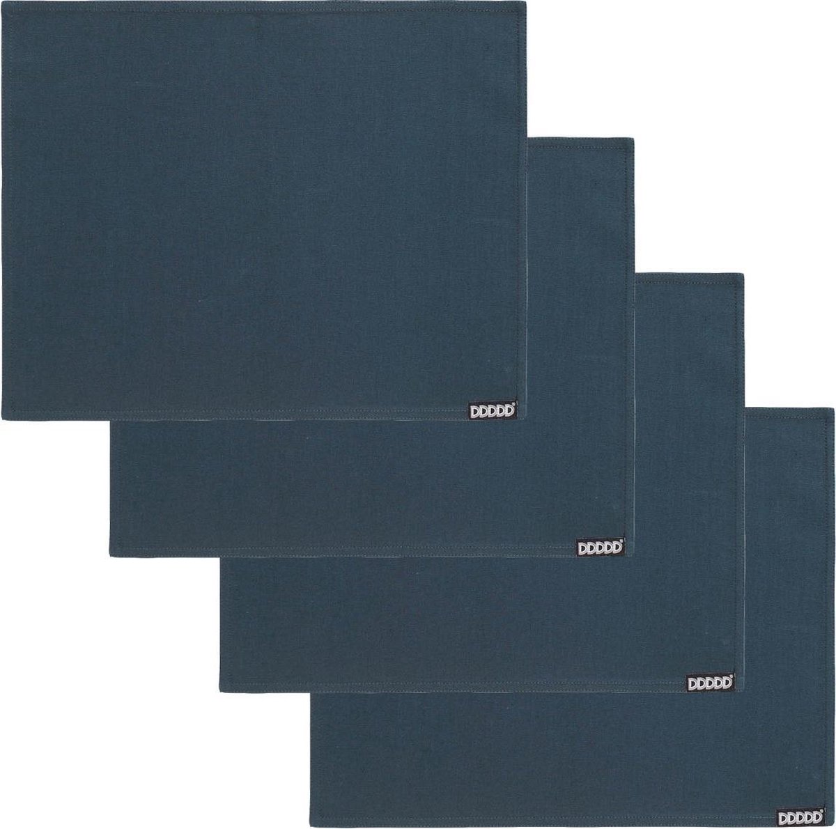 DDDDD Kit Placemat - Set van 4 - Luxe Tafeltextiel - 35x45 cm - Marineblauw