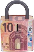 Rode spaarpot 10 euro biljet 25 cm