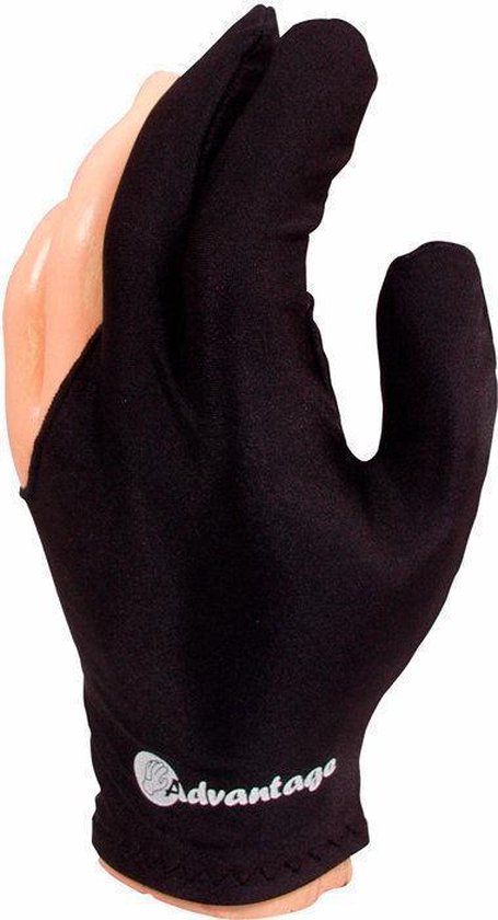 Advantage biljart handschoen Zwart L
